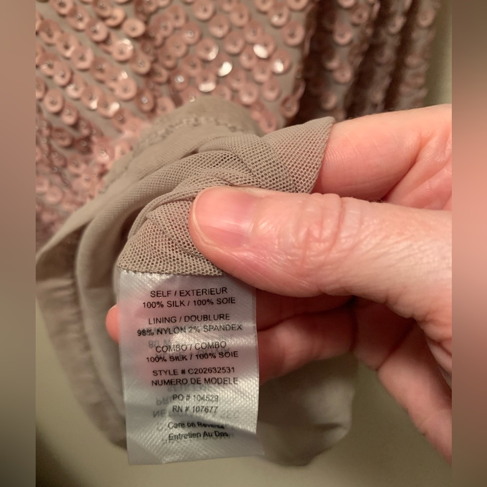 Alice & Olivia Dusty Rose Sequin Dress - Picture 11 of 13